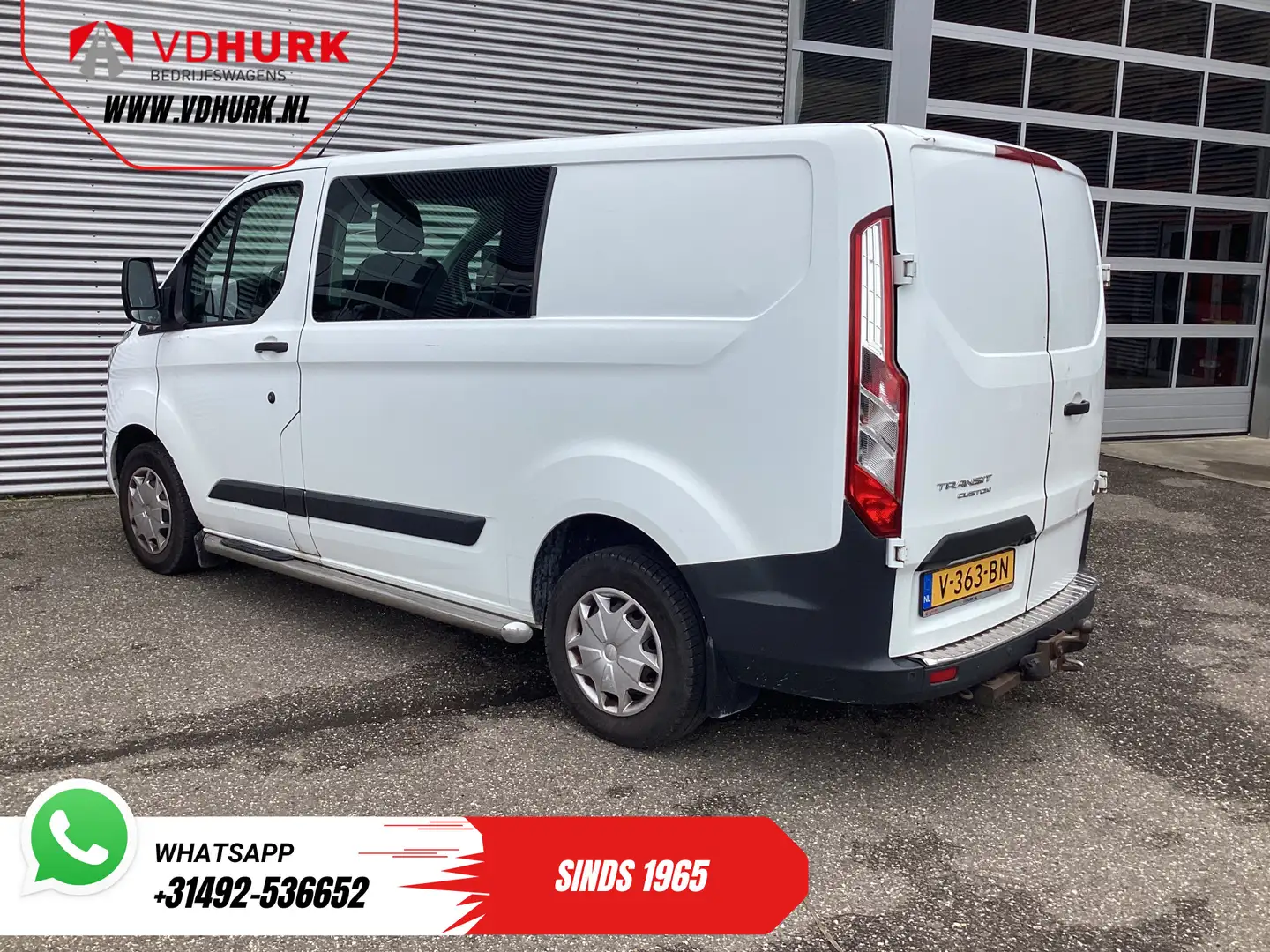 Ford Transit Custom 2.2 TDCI Trend Dubbel Cabine EXPORT Cruise/ Camera Wit - 2