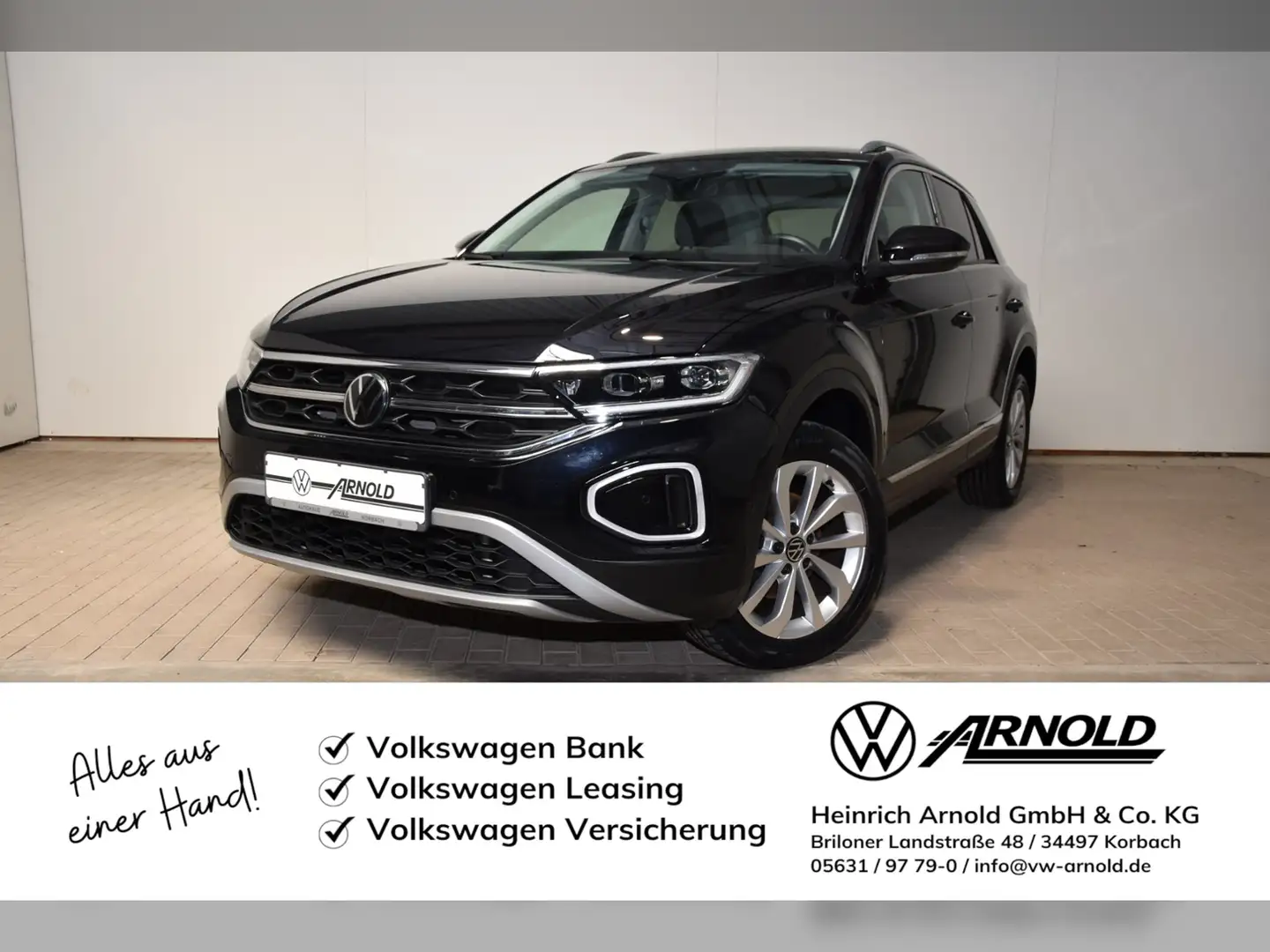 Volkswagen T-Roc TSI Style DSG Zwart - 1