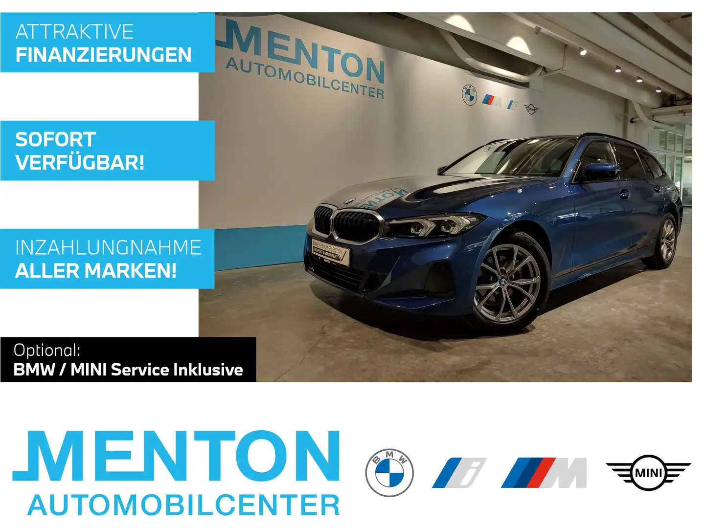 BMW 318 i DAB LED Pano.Dach Komfortzg. Tempomat Shz Blau - 1