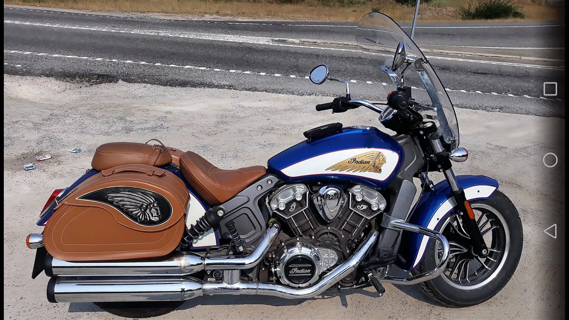 Indian Scout Standard 1133cc Azul - 1