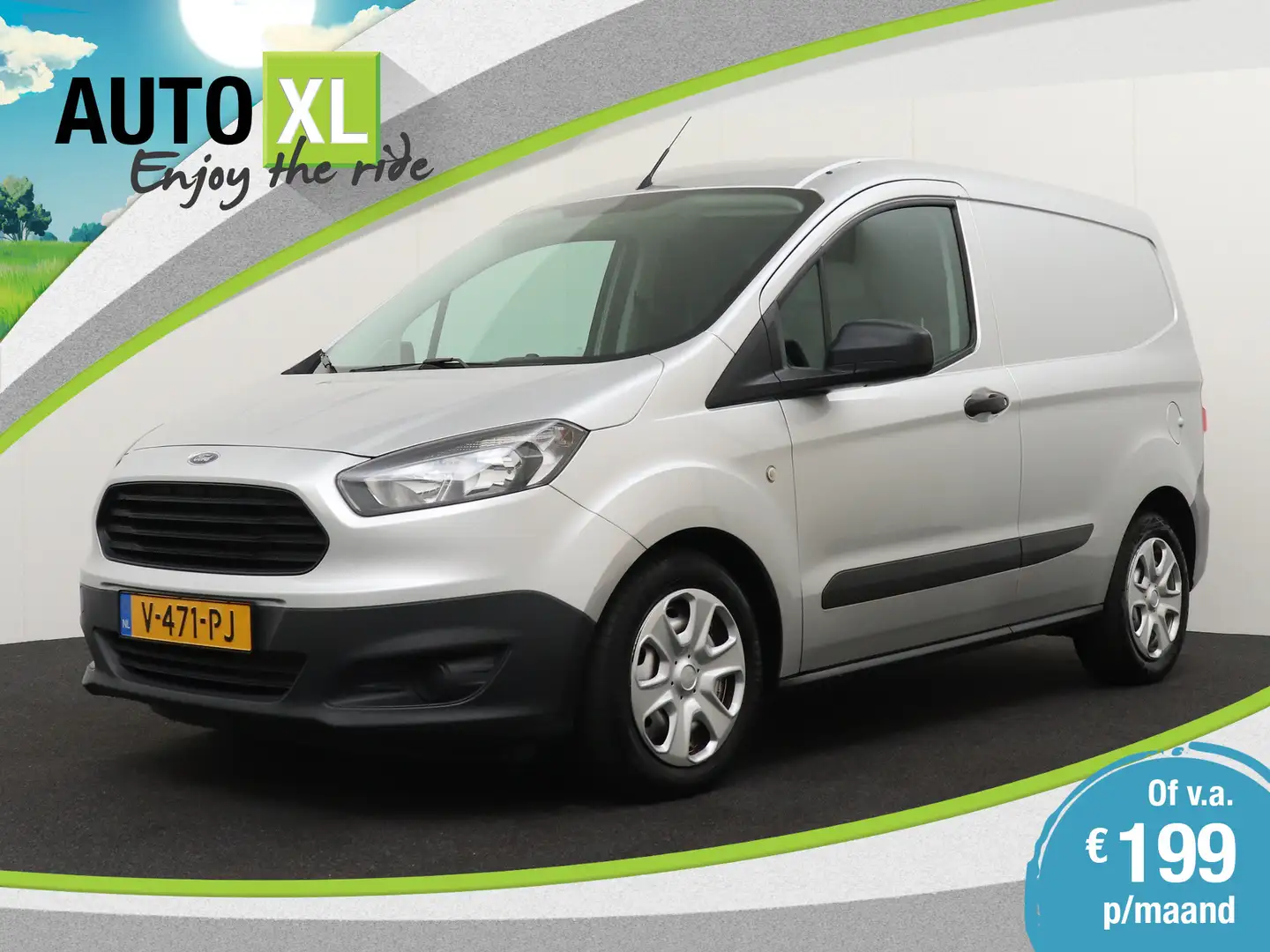 Ford Transit Courier 1.5 TDCI Economy Edition Trekhaak Airco Bluetooth Zilver - 1