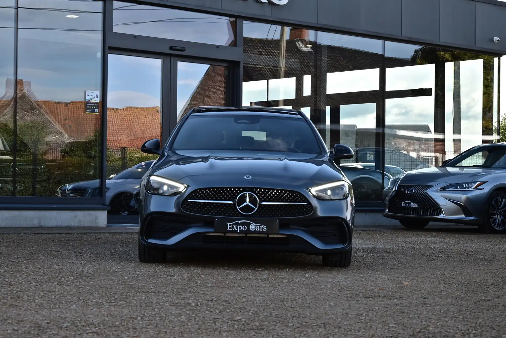Mercedes-Benz C 300 AMG Line C300 e T 9G-TRONIC*PANO DAK*MEMORY*CAMERA Grijs - 2
