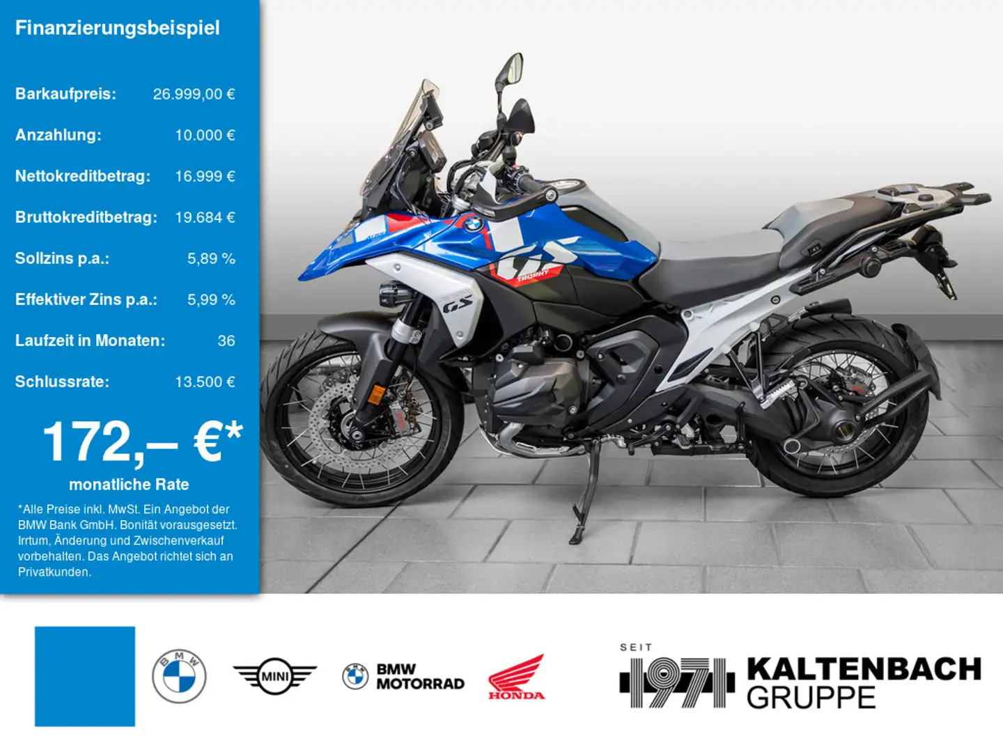 BMW R 1300 GS KOMFORT-P. TOUREN-P. LED SHZ Trophy Kék - 1