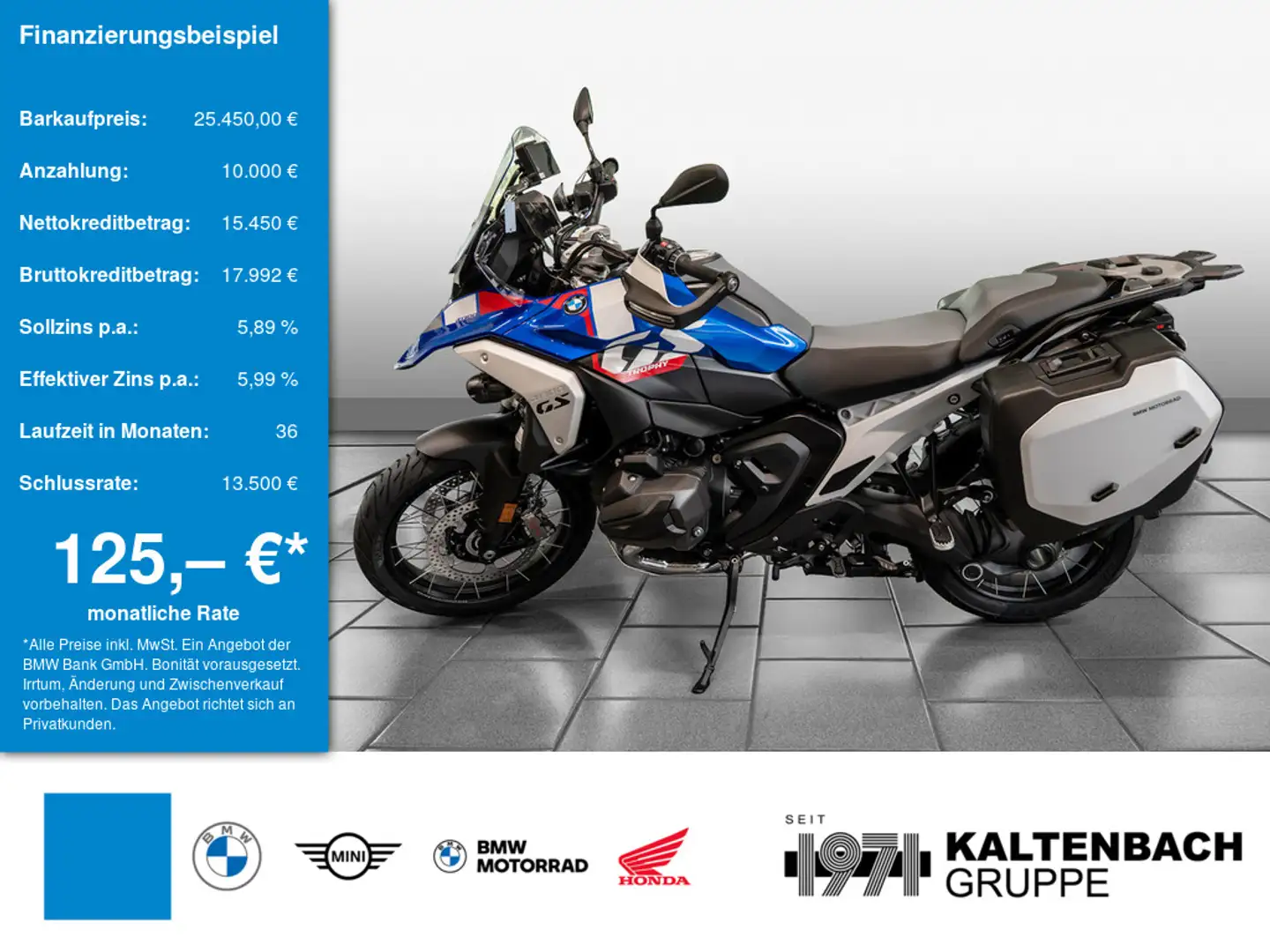 BMW R 1300 GS TOUREN-P. inkl. Vario Koffer & Navi Bleu - 1