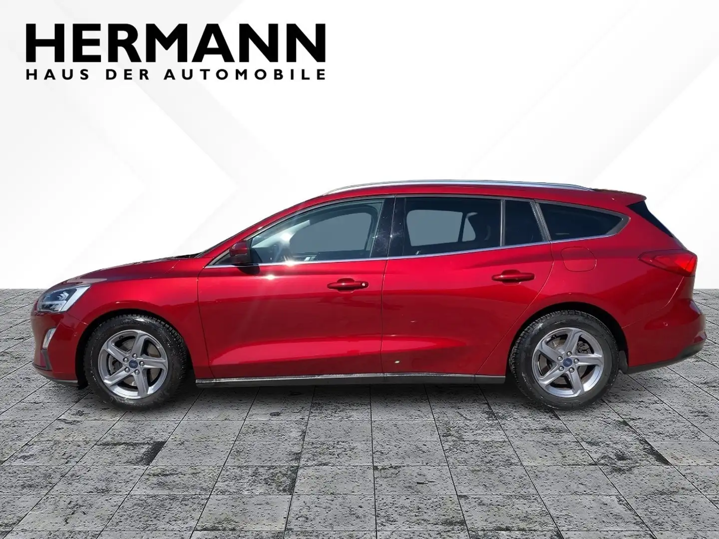 Ford Focus Turnier 1.0 EcoBoost Titanium *LED*NAVI*LM Rood - 2