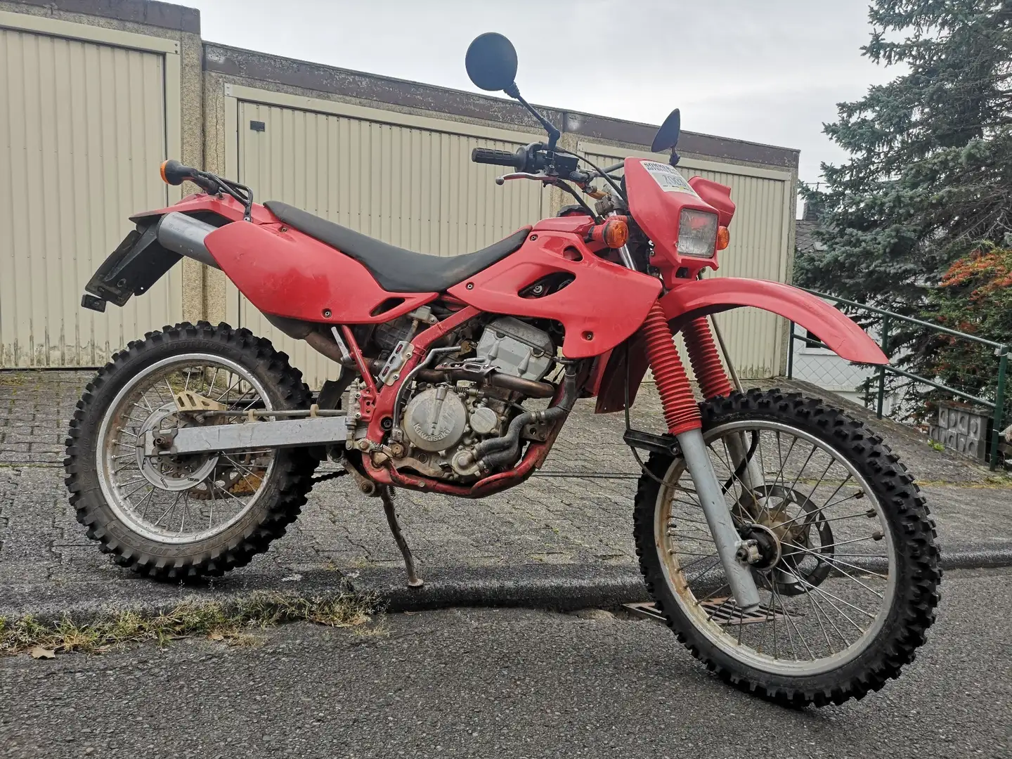 Kawasaki KLX 250 E Red - 1