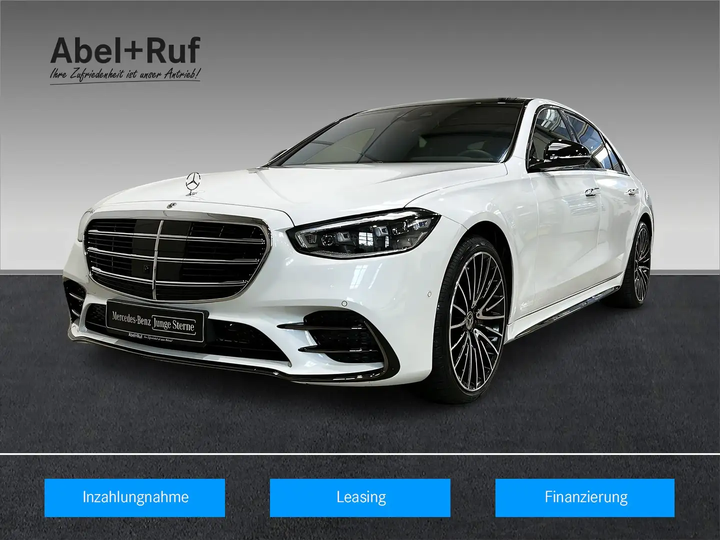 Mercedes-Benz S 450 d 4M lang AMG+NIGHT+Burm+Chaffeur+NP 190T€ Weiß - 1