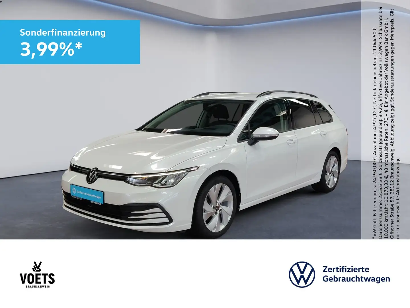 Volkswagen Golf VIII Variant Life 1.5 TSI LED+HuD+RearView Weiß - 1