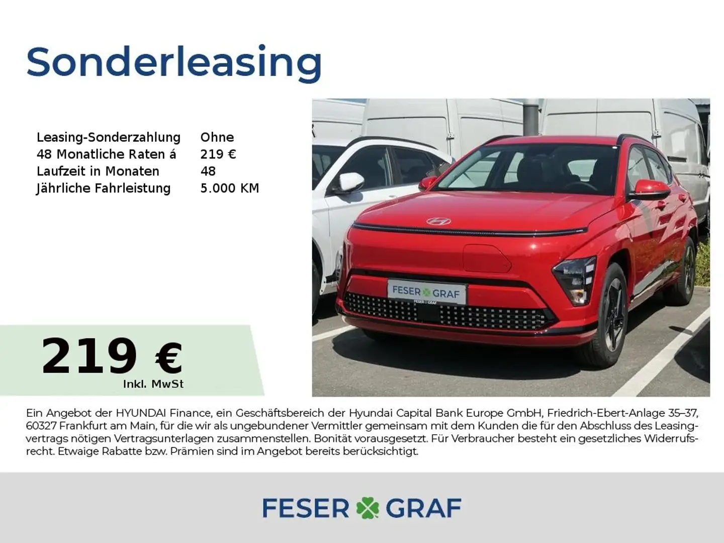 Hyundai KONA SELECT NAVI KAMERA LED KLIMA USB CARPLAY Rot - 1