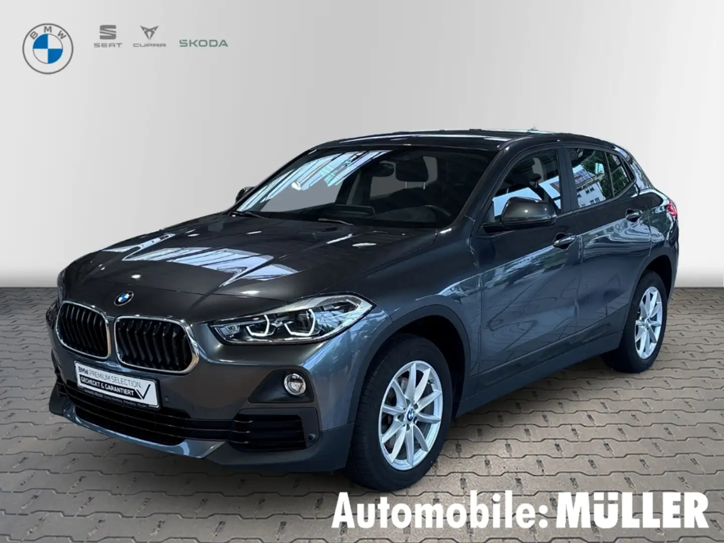 BMW X2 sDrive 18 d HUD Navi LED Mehrzonenklima Fahrerprof Gris - 1