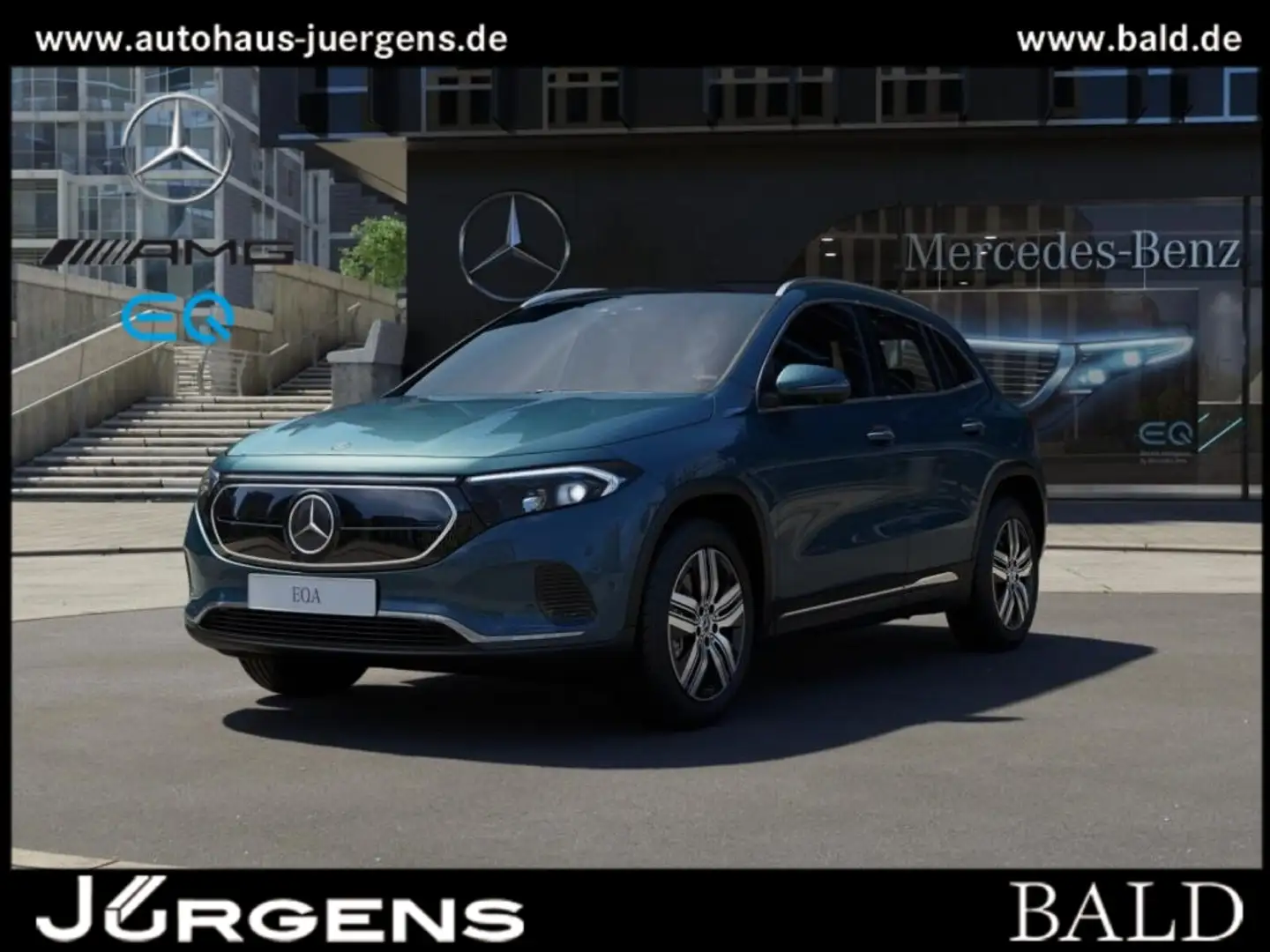 Mercedes-Benz EQA 350 4MATIC +MBUX+LED+Wide+Pano+AHK+360+Totw Blau - 1