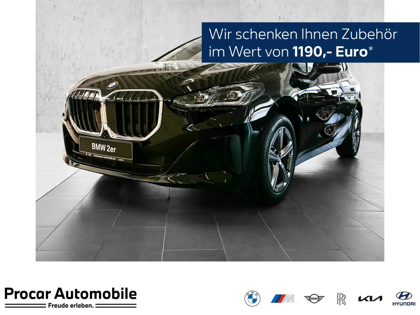 BMW 218 i PANO AHK DA+ PA RFK LED Klima Noir - 1