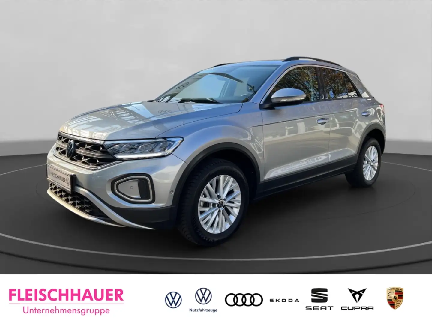 Volkswagen T-Roc 1.5 TSI  Life Digitales Cockpit LED ACC Apple CarP Silber - 1