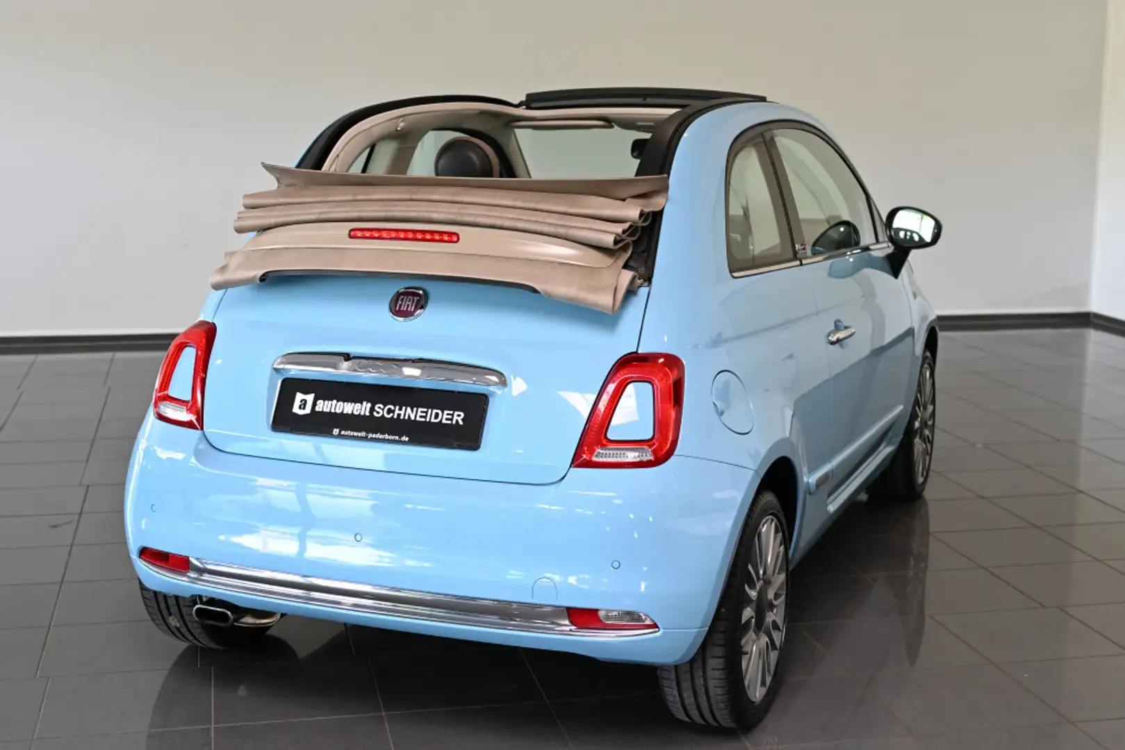 Fiat 500C Lounge Xenon Klimaautomatik Navi PDC Blau - 2