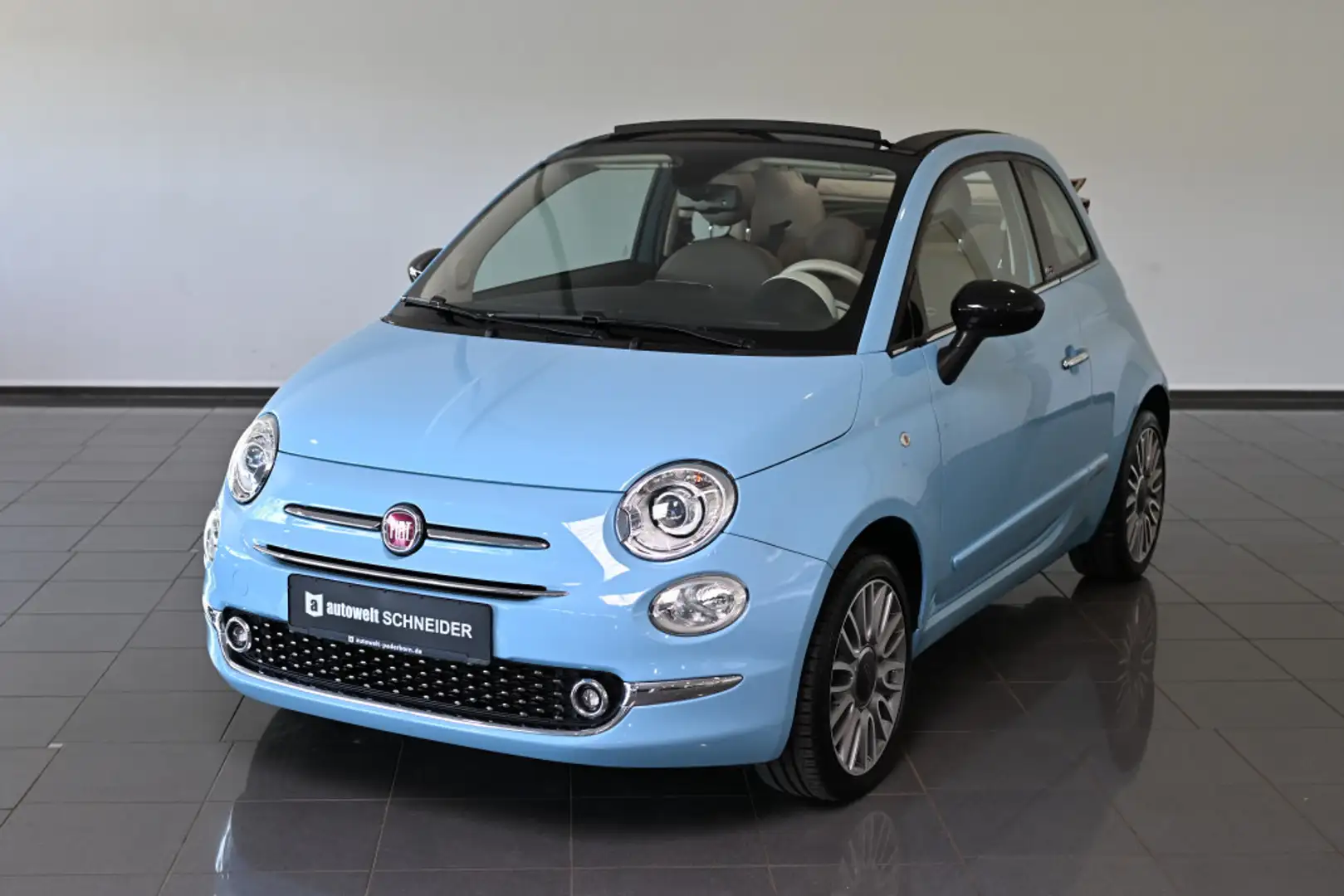 Fiat 500C Lounge Xenon Klimaautomatik Navi PDC Blau - 1