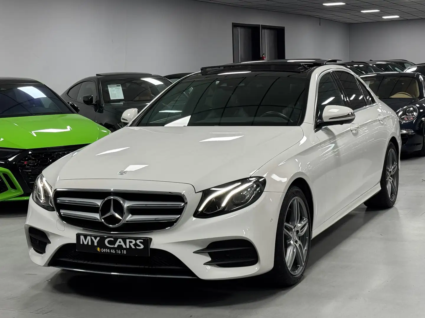 Mercedes-Benz E 220 d Pack Amg Head-up Pano Airmatic Burmester Blanc - 1