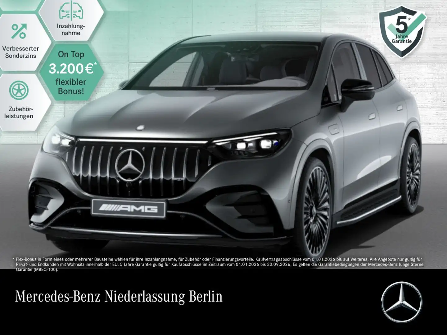 Mercedes-Benz EQE 43 4M NIGHT+KERAMIK+KEYLESS Grau - 1