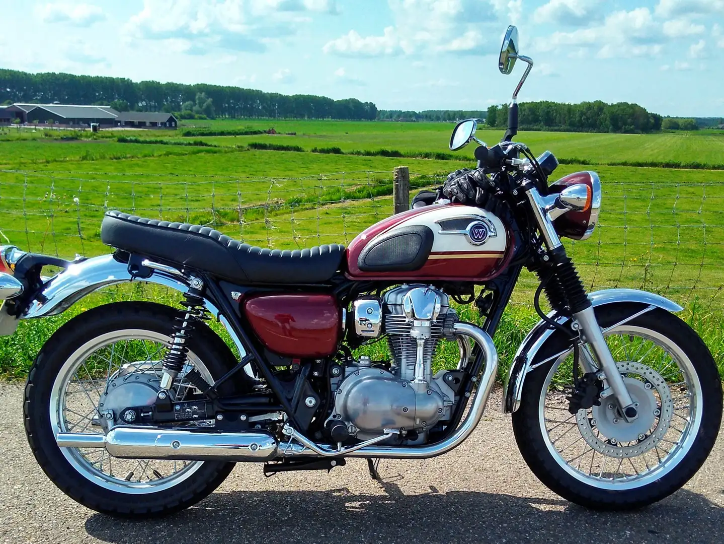Kawasaki W 800 Rood - 1