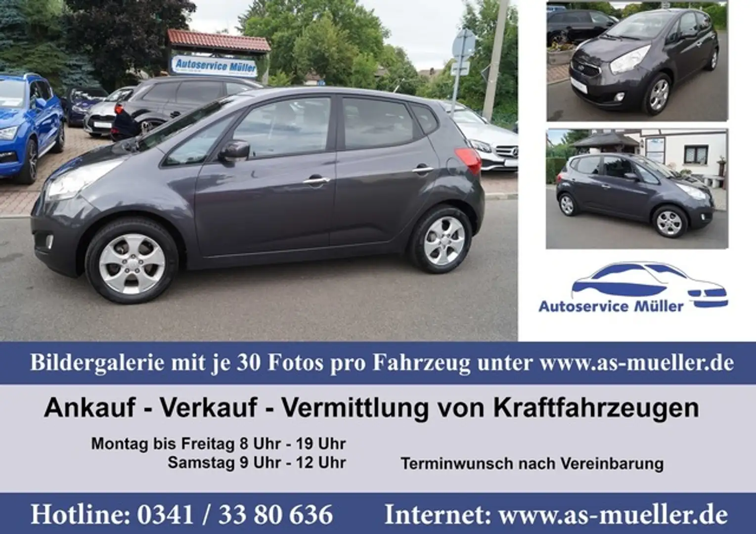 Kia Venga 1,4i  66kw Klima-PDC-Sitzh.uvm. Schwarz - 1