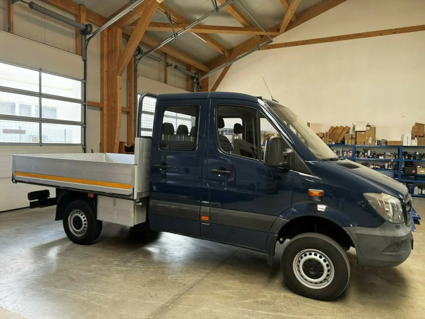 Mercedes-Benz Sprinter 313 CDI Doka 4x4 Autom. AHK 3.5t Blauw - 1