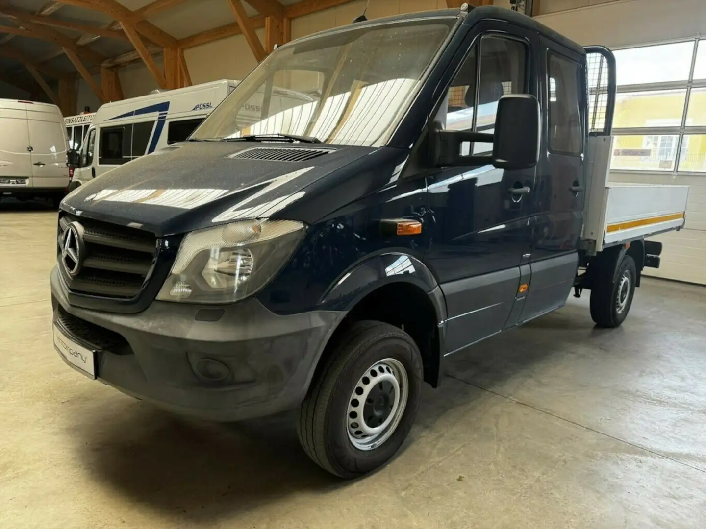 Mercedes-Benz Sprinter 313 CDI Doka 4x4 Autom. AHK 3.5t Blauw - 2