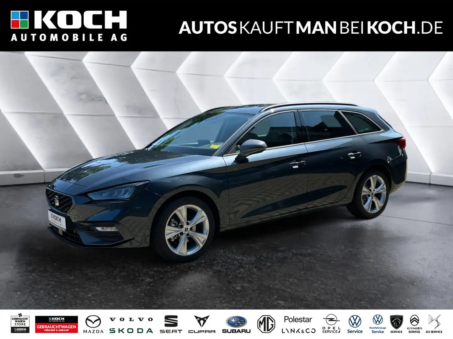 SEAT Leon Sportstourer 1.5 eTSI FR DSG PDC LED ACC AHK Gris - 1