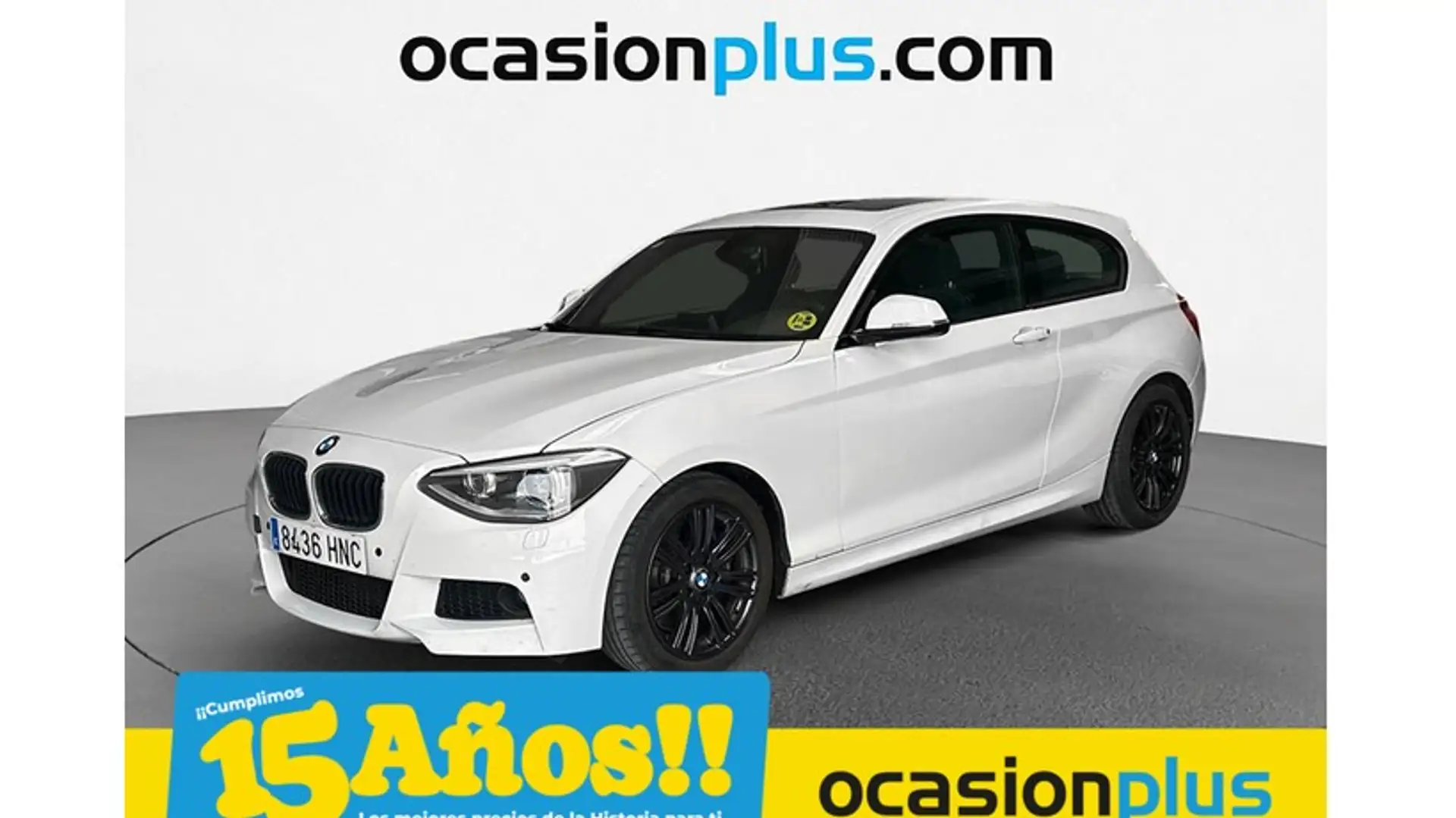 BMW 116 125d Blanc - 1