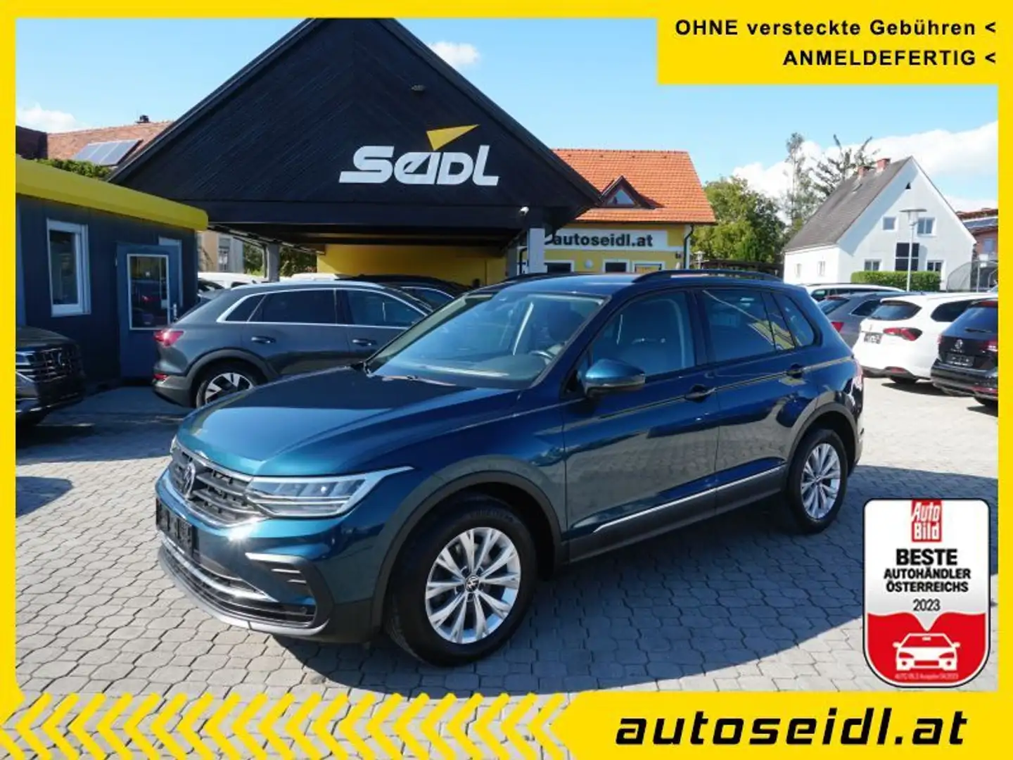 Volkswagen Tiguan 2,0 TDI Life DSG *NAVI+LED* Bleu - 1