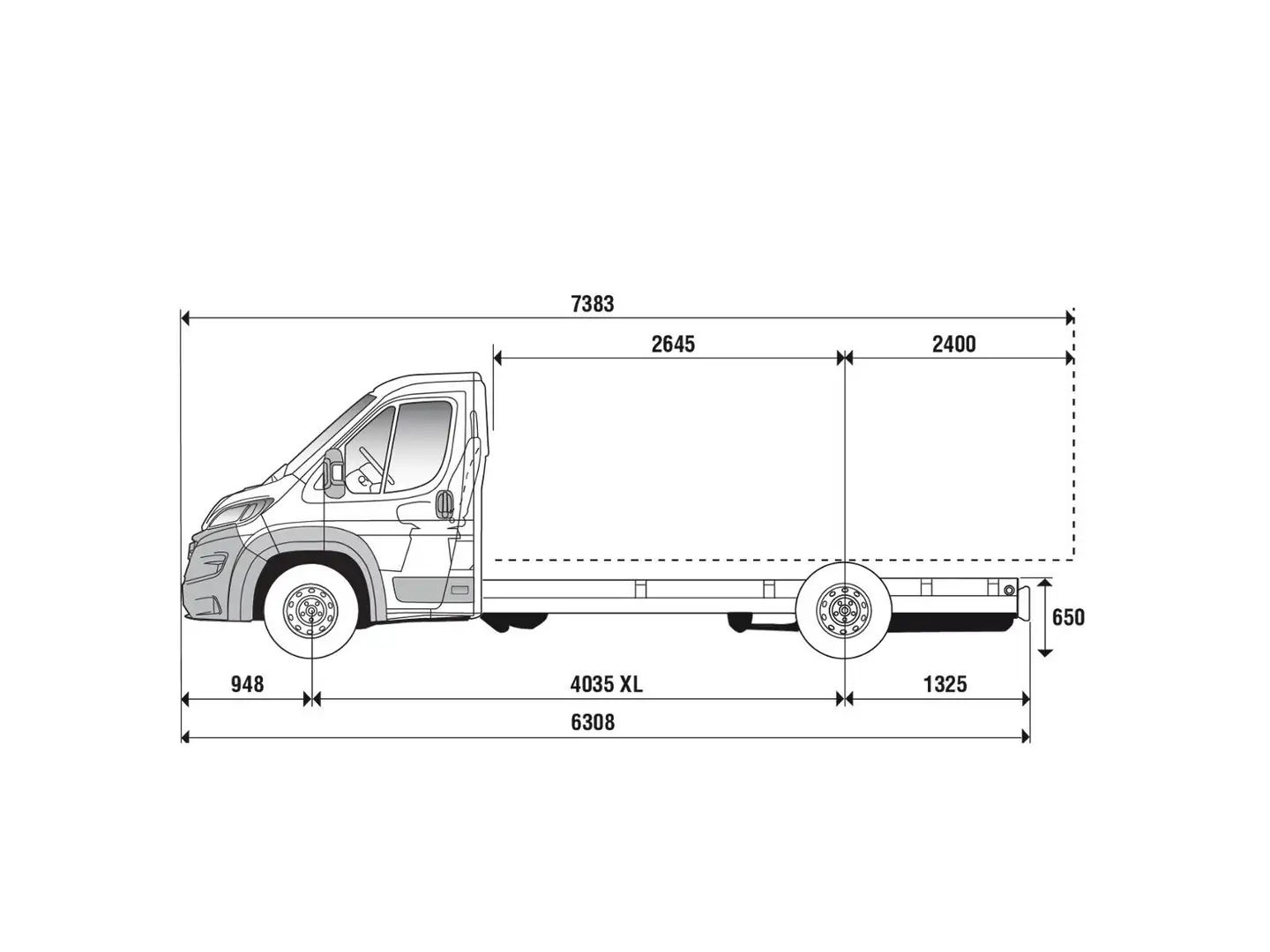 Fiat Ducato Professional Standaard - Chassis Cabine Grijs - 2