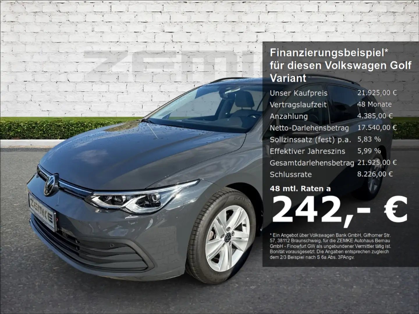 Volkswagen Golf Variant VIII 1.5 TSI Life Digitales Cockpit LED Blendfreie Gris - 1