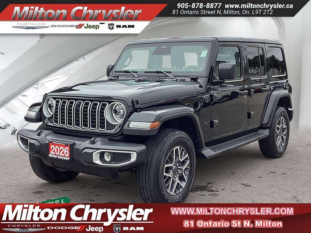 2026 Jeep Wrangler SAHARA UNLIMITED 4X4| LEATHER|NAV| REMOTE START