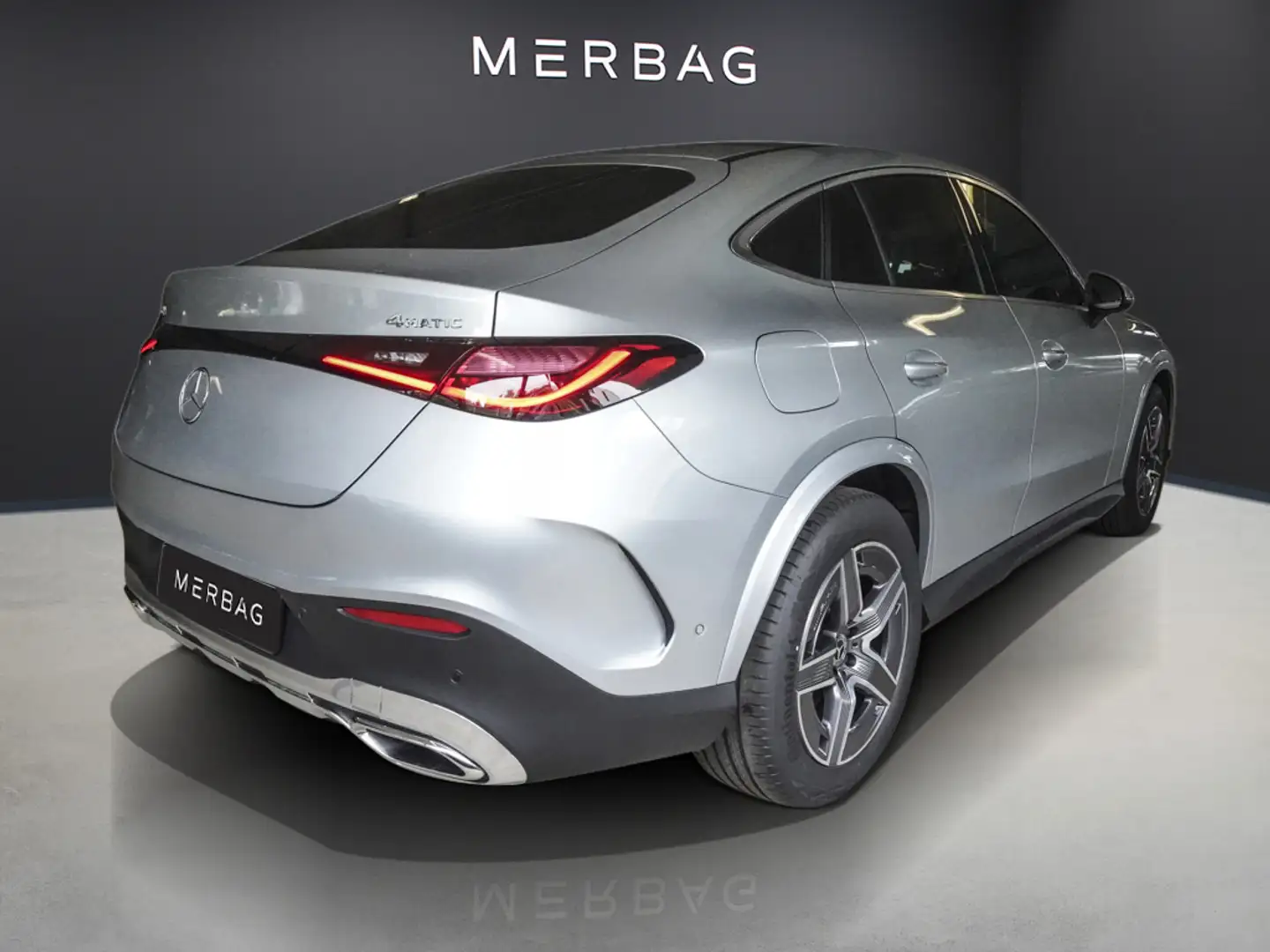 Mercedes-Benz GLC 200 COUPÈ-AMG-DISTRONIC-MEMORY-AHK-UVP 75.000,- Argent - 2