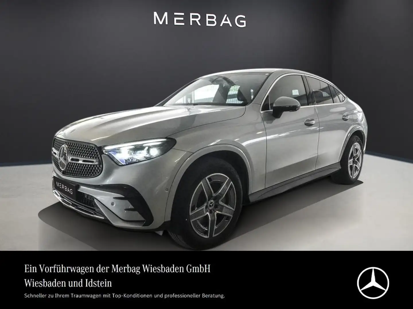 Mercedes-Benz GLC 200 COUPÈ-AMG-DISTRONIC-MEMORY-AHK-UVP 75.000,- Argent - 1