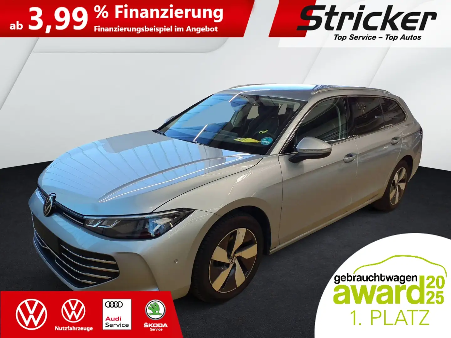 Volkswagen Passat Variant Business 2.0 TDI DSG 299,-ohne Anzahlung Navi AHK Silber - 2