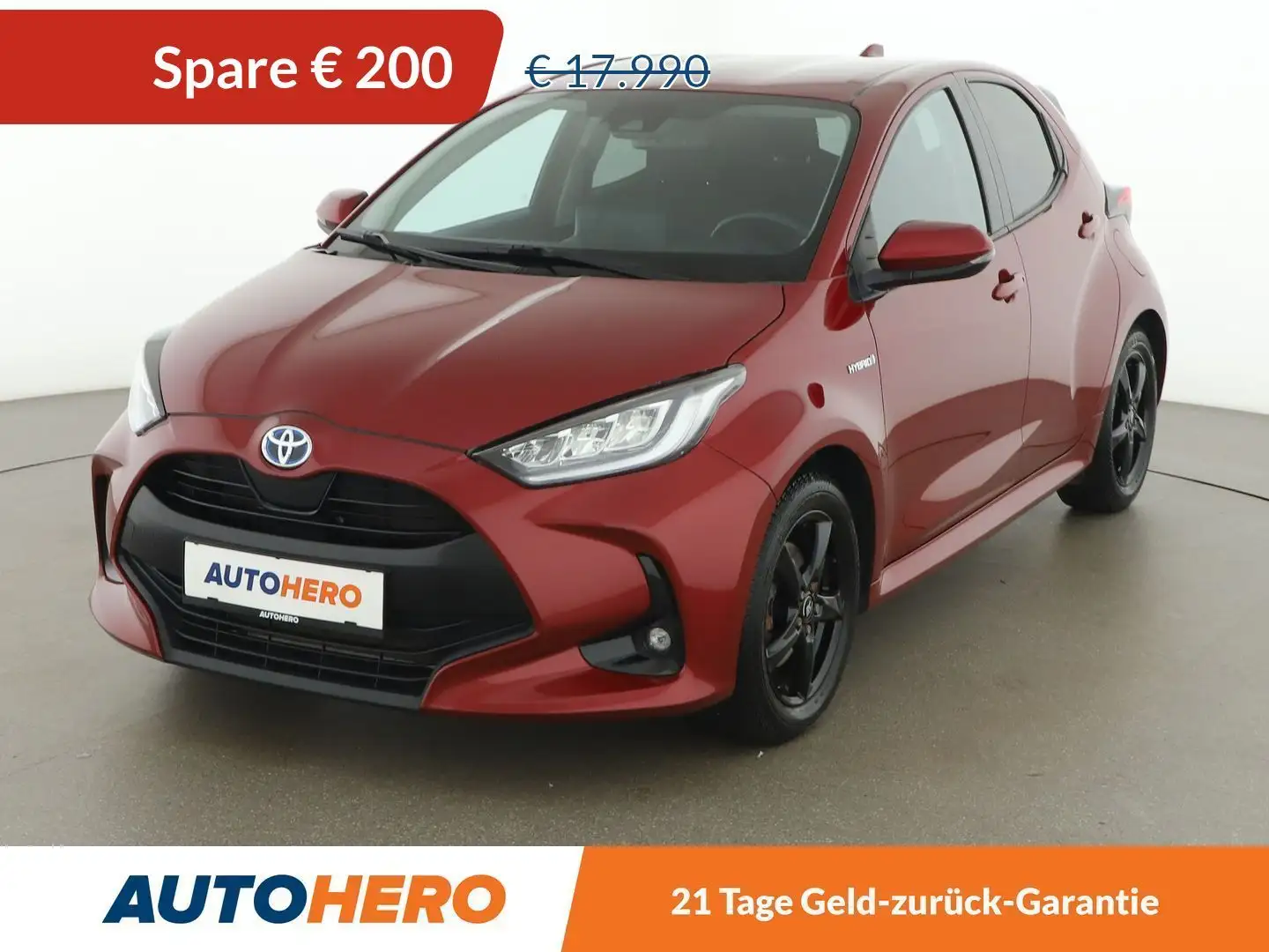 Toyota Yaris 1.5 Hybrid Design Aut. *LED*ACC*SPUR*CAM*AHK* Rot - 1