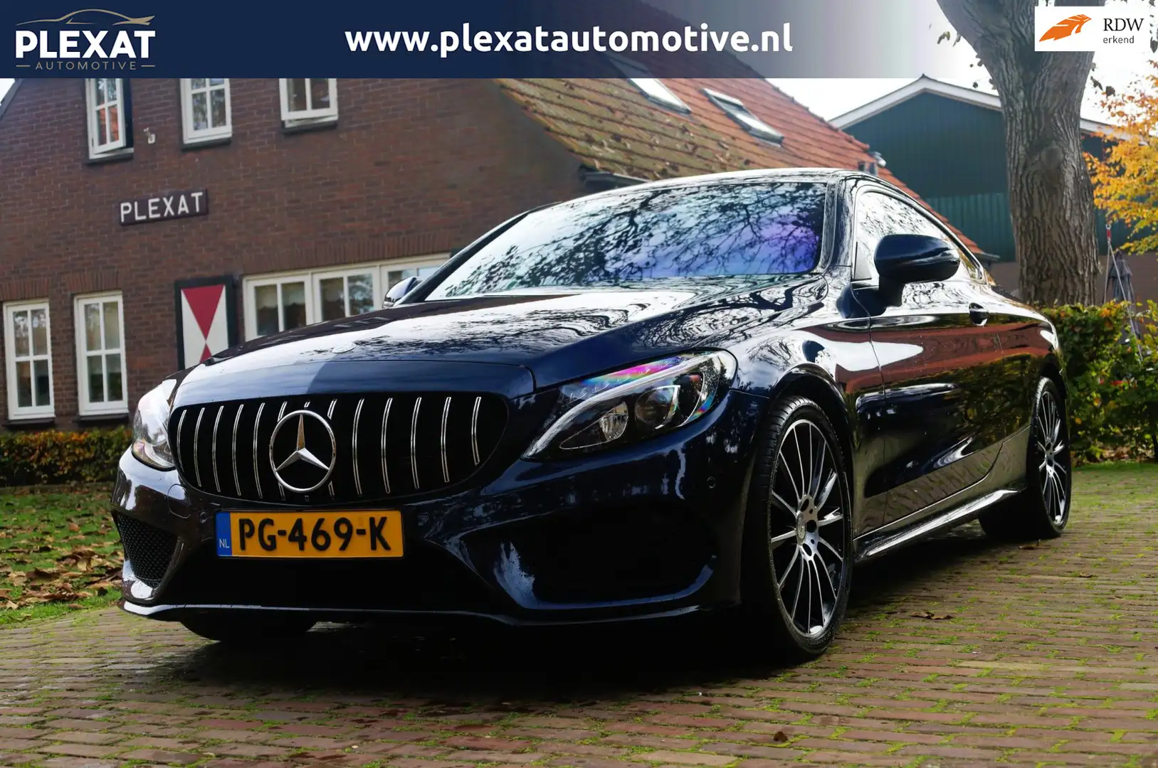 Mercedes-Benz C 180 Coupé Prestige Aut. | 63s AMG Uitgevoerd | Burmest Blauw - 1