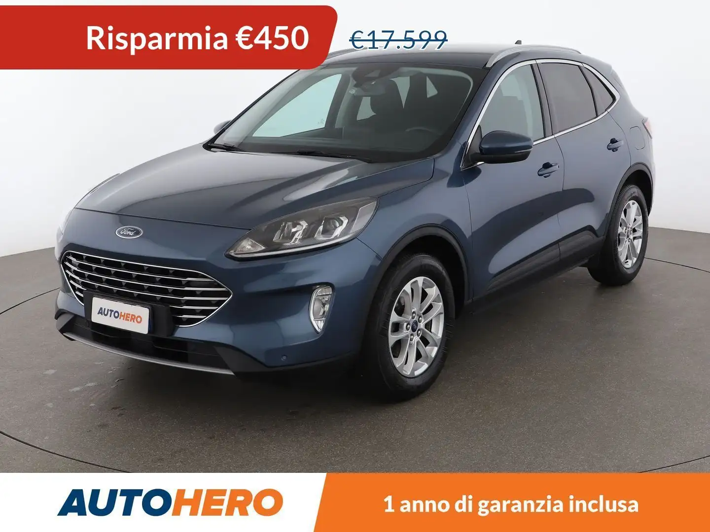 Ford Kuga 1.5 TDCi EcoBlue Titanium 120 CV aut Blu/Azzurro - 1