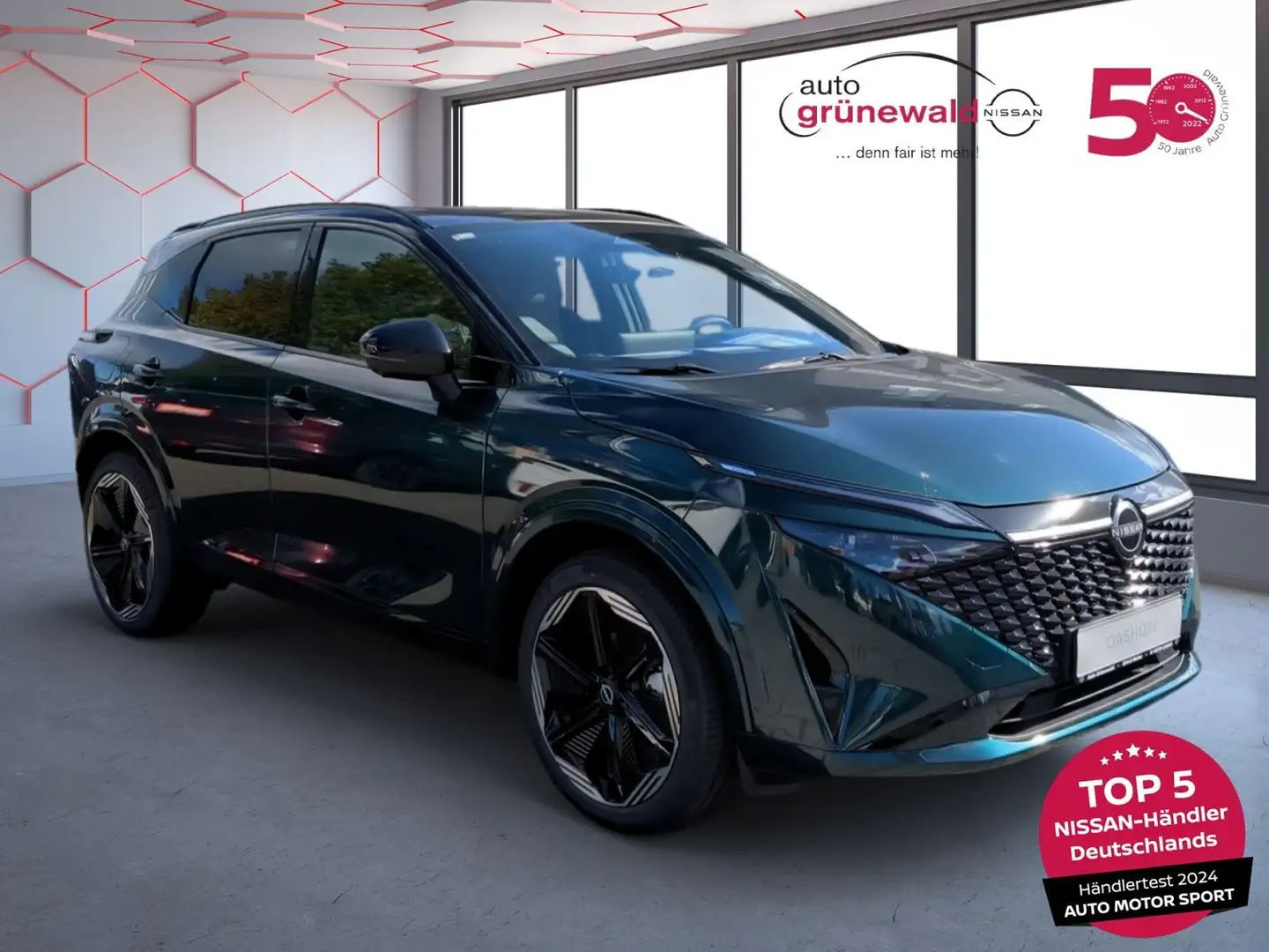 Nissan Qashqai N-Design 1,3 Dig-T 158PS,Gladach,LED,NAV Grün - 2