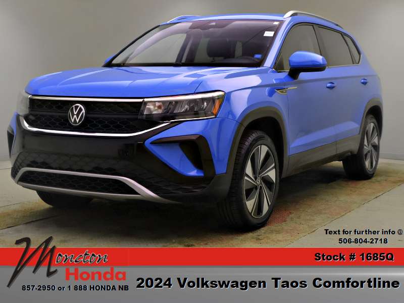 Blue 2024 Volkswagen Taos SUV / Crossover 7-Speed Automatic