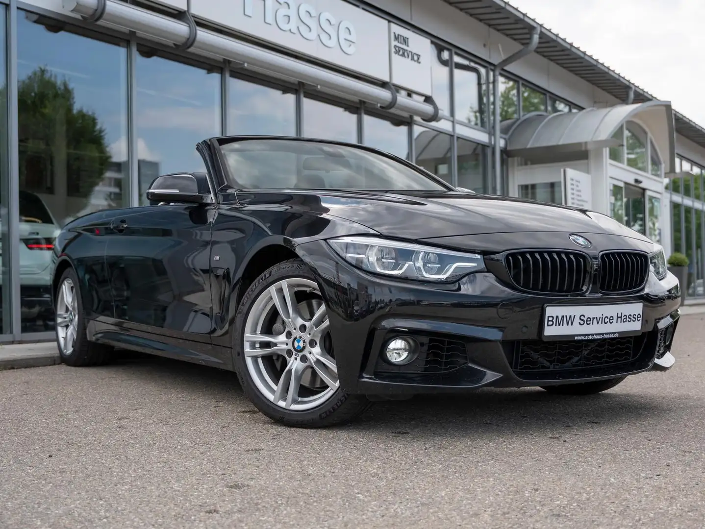 BMW 440 i xDr Cabrio M-Sport AHK NACKENWÄ H/K adapLED Nero - 2