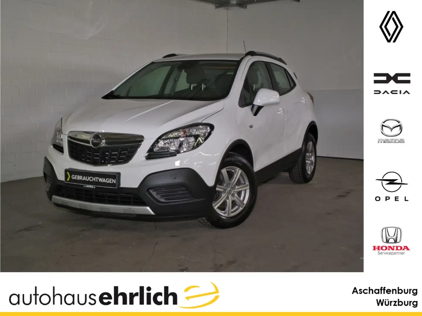 Opel Mokka Selection 1.6 +Klimaanlage+PDC vo. u. hi.+ Weiß - 1