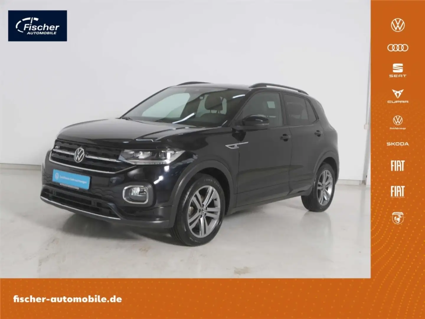 Volkswagen T-Cross 1.0 TSI R-Line DSG LED/ACC/Klima/SH Schwarz - 1