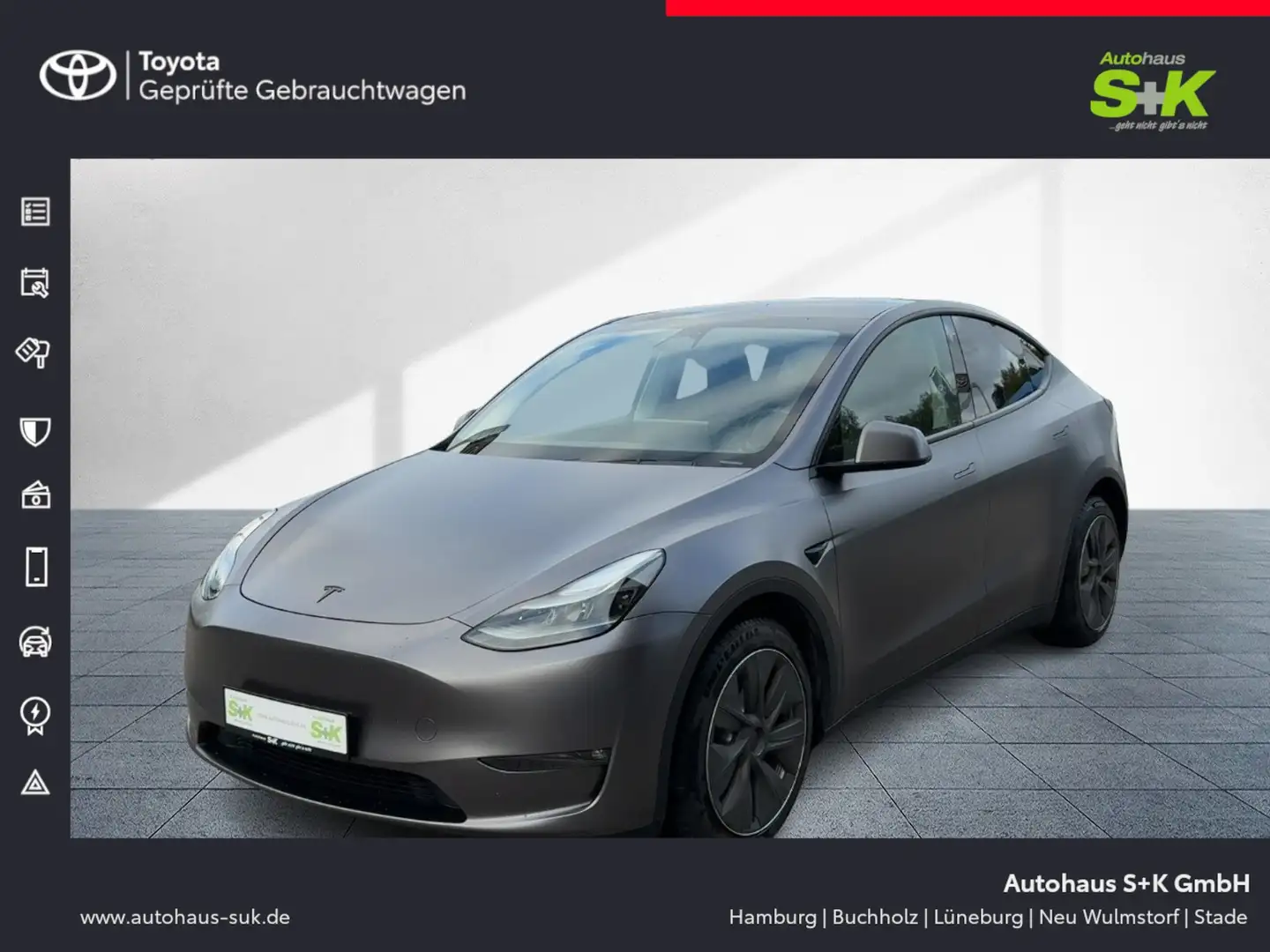 Tesla Model Y Long Range Dual AWD*Navi*Allwetter*AHK*** Grijs - 1