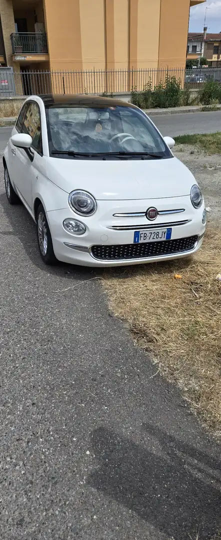 Fiat 500 1.2 Lounge 69cv dualogic Blanc - 1