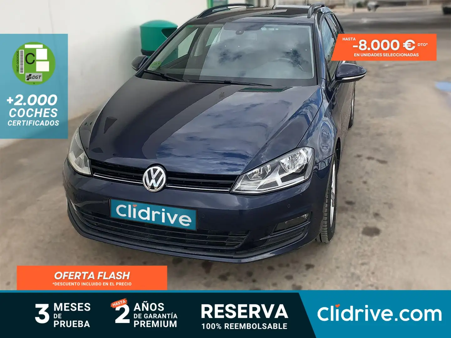 Volkswagen Golf Variant 1.6TDI CR BMT Advance 110 Negro - 1
