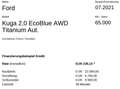 Ford Kuga 2,0 TDCi Titanium Powershift Aut. AWD Grau - thumbnail 20