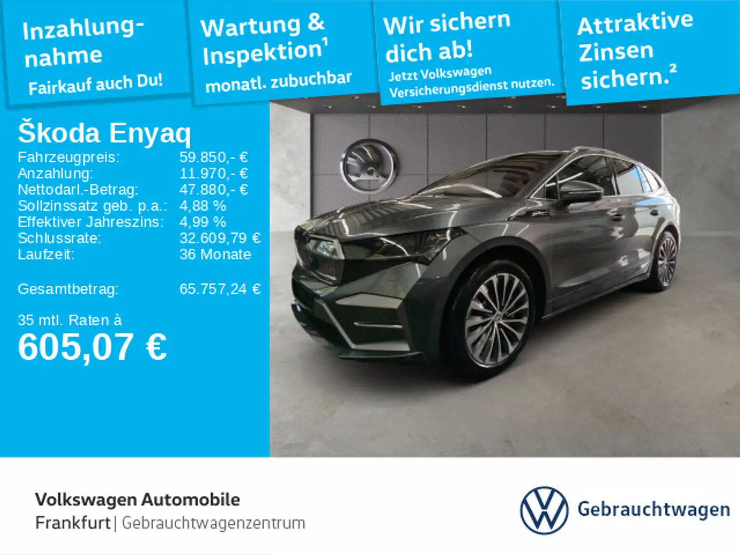 Skoda Enyaq Navi LED Grau - 1