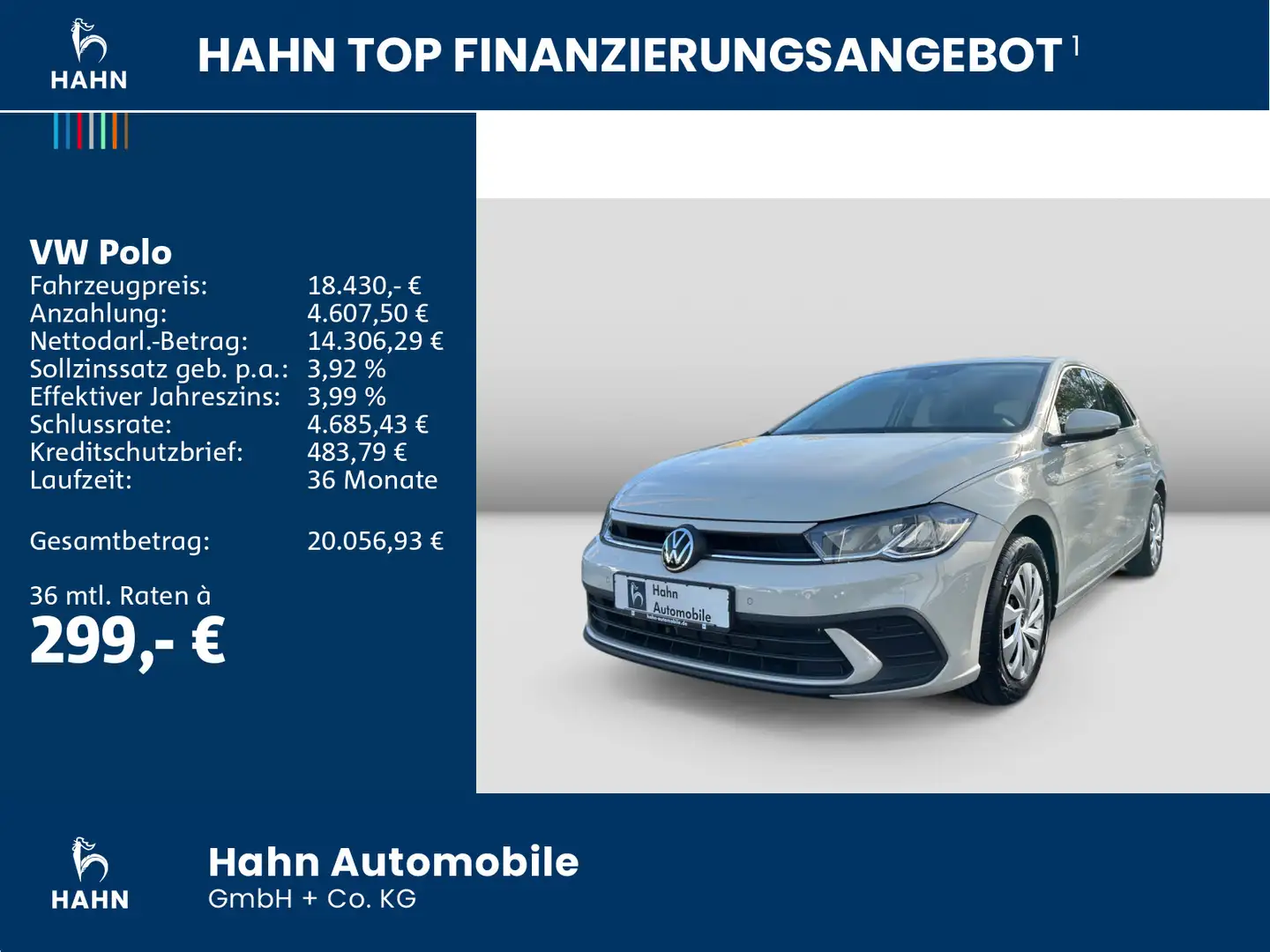 Volkswagen Polo 1.0TSI Life LED Navi AHK ACC PDC DAB+ Grau - 2