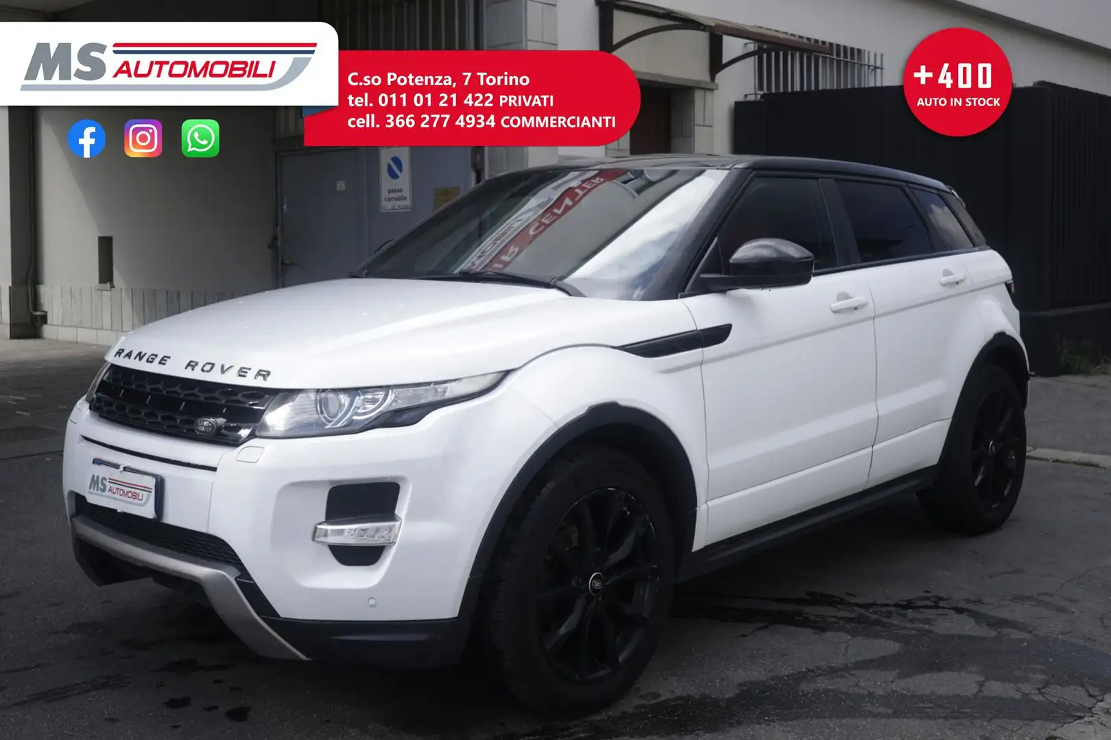Land Rover Range Rover Evoque Land Rover RR Evoque 2.2 TD4 5p. Prestige Unicopr Blanc - 1