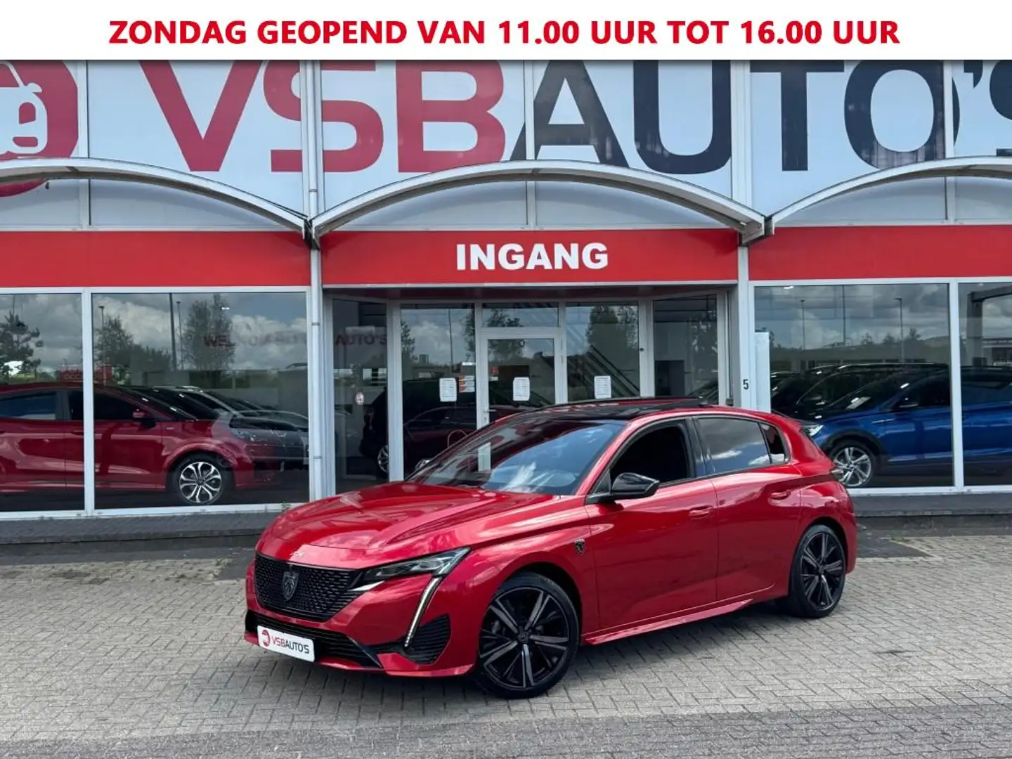 Peugeot 308 1.2 PURETECH AUT. GT NAVI PANO-DAK CAMERA CARPLAY Rood - 1